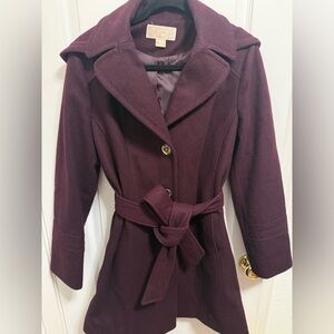 MICHAEL Michael Kors Women's Burgundy Trench Coat